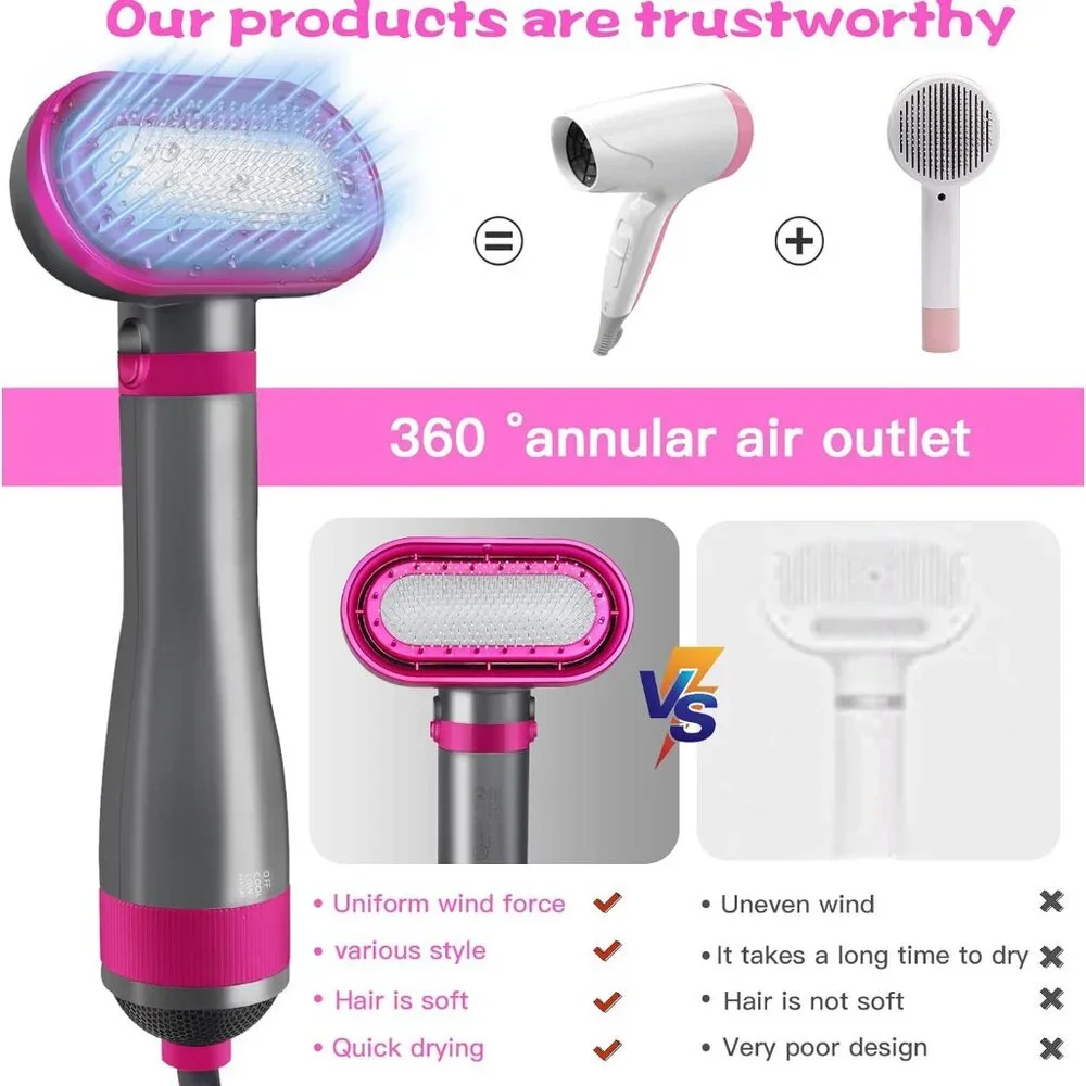 Dog Hair Dryer with Comb Attachment
